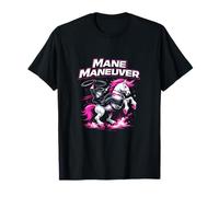 Gráfico Mane Maneuver Neon Unicorn Wrangler Camiseta