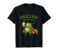 Gráfico Medieval irónico de Huzzah For The Pearls Frog Boba Tea Camiseta