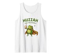 Gráfico Medieval irónico de Huzzah For The Pearls Frog Boba Tea Camiseta sin Mangas