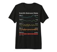 Gráfico Mental científico de Patrones de frecuencia de los Estados de Camiseta Premium