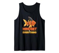 Gráfico Mindset is Everything: pez con Aleta de tiburón Camiseta sin Mangas