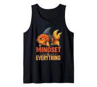 Gráfico Mindset is Everything: pez con Aleta de tiburón Camiseta sin Mangas