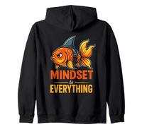 Gráfico Mindset is Everything: pez con Aleta de tiburón Sudadera con Capucha