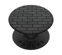 Gráfico mínimo de Arquitectura Industrial de Pared de ladrillo Oscuro PopSockets PopGrip Adhesivo