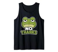 Gráfico Moody Frog No Thanks Camiseta sin Mangas
