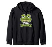 Gráfico Moody Frog No Thanks Sudadera con Capucha