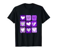 Gráfico morado de Wild Hearts Camiseta