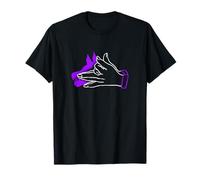 Gráfico morado Feed The Wolf Within Purple Camiseta
