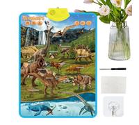 Gráfico mural electrónico del alfabeto - Sonido educativo en inglés para niños de 1 a 3 años | Aprendizaje interactivo de lectura divertida | Juguete para el desarrollo temprano de la formación preesc