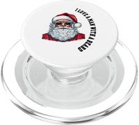 Gráfico navideño Divertido de Papá Noel con Texto «I Love a Man with a Beard» PopSockets PopGrip para MagSafe