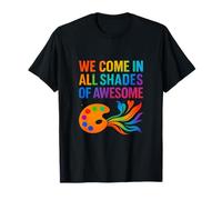 Gráfico Neon Rainbow Unity - Todos los Tonos de Impresionante Camiseta