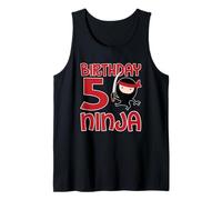 Gráfico Ninja Negro 5 Años Camiseta sin Mangas