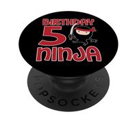Gráfico Ninja Negro 5 Años PopSockets PopGrip Adhesivo