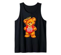 Gráfico No More Nice Grumpy Fuzzy Bear Angel Heart Camiseta sin Mangas