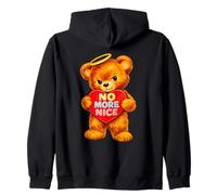 Gráfico No More Nice Grumpy Fuzzy Bear Angel Heart Sudadera con Capucha