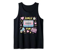 Gráfico nostálgico de los 80 de Girls Just Wanna Have Fun Camiseta sin Mangas