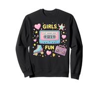 Gráfico nostálgico de los 80 de Girls Just Wanna Have Fun Sudadera