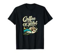 Gráfico Nurse Night Shift Coffee Is My Copilot Camiseta