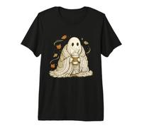 Gráfico otoñal Vintage y Acogedor de Ghost Pumpkin Spice Latte Camiseta Premium