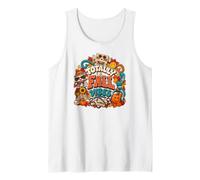 Gráfico Otoño Retro 90s Skate Café Nostalgia Urbana Camiseta sin Mangas