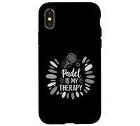 Gráfico Padel Is My Therapy Pádel Sport Lover Diseño Carcasa para iPhone X/XS
