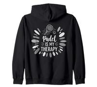 Gráfico Padel Is My Therapy Pádel Sport Lover Diseño Sudadera con Capucha