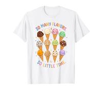 Gráfico para Amantes de los Helados de So Many Flavors So Little Time Camiseta