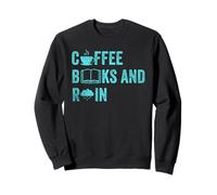 Gráfico para Amantes de los Libros de café y Lluvia Coffee Books Sudadera