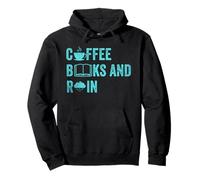 Gráfico para Amantes de los Libros de café y Lluvia Coffee Books Sudadera con Capucha