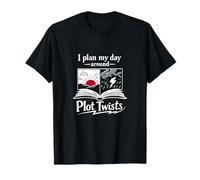 Gráfico para Amantes de los Libros I Plan My Day Around Plot Twists Camiseta