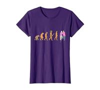 Gráfico para el Trabajador Social de Trabajo Social Camiseta, Mujer, Morado, XL