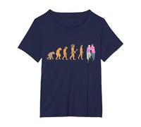 Gráfico para el Trabajador Social de Trabajo Social Camiseta, Mujer Tallas Grandes, Azul Marino, 4XL Grande