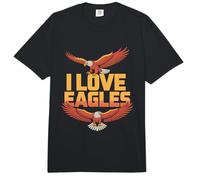 Gráfico para entusiastas de I Love Eagles Proud Comfort Colors Adult Heavyweight T-Shirt