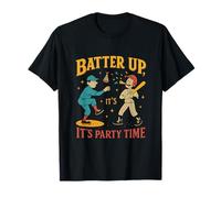 Gráfico para fanáticos del béisbol de Batter Up It's Party Time Camiseta