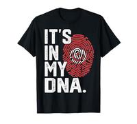 Gráfico patriótico con Huella Dactilar de la Bandera de Túnez Roots Camiseta