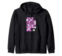 Gráfico Pink Color out Grow Pink Sudadera con Capucha