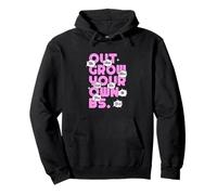 Gráfico Pink Color out Grow Pink Sudadera con Capucha