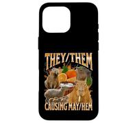 Gráfico pirata del Y2K de They Them Mayhem, divertido meme de capibara Carcasa para iPhone 16 Pro Max