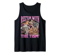 Gráfico pirateado de memes de Rizz Em con el divertido gato de los años 90 Camiseta sin Mangas