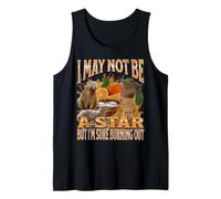 Gráfico pirateado del Y2K con el Texto «I May Not Be A Star», Meme de Capibara Camiseta sin Mangas