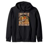 Gráfico pirateado del Y2K con el Texto «I May Not Be A Star», Meme de Capibara Sudadera con Capucha