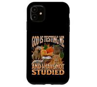 Gráfico pirateado del Y2K de God Is Testing Me, divertido meme de capibara Carcasa para iPhone 11