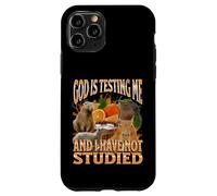 Gráfico pirateado del Y2K de God Is Testing Me, divertido meme de capibara Carcasa para iPhone 11 Pro