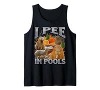 Gráfico pirateado del Y2K de I Pee In Pools, divertido meme de capibara Camiseta sin Mangas