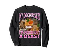Gráfico pirateado del Y2K de I'm Morbidly A Beast, Divertido Meme de Capibara Sudadera