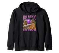 Gráfico pirateado del Y2K de No Panic All Disco con memes de Capybara Sudadera con Capucha