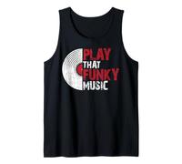 Gráfico Play That Funky Music, divertido, vintage, para amantes de los discos de vinilo Camiseta sin Mangas
