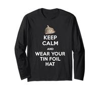 Gráfico político del Sombrero con Estampado «Keep Calm and Use Your Foil» Manga Larga