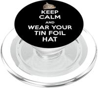 Gráfico político del Sombrero con Estampado «Keep Calm and Use Your Foil» PopSockets PopGrip para MagSafe