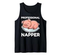 Gráfico profesional de cerdo durmiendo para niñas y niños Camiseta sin Mangas